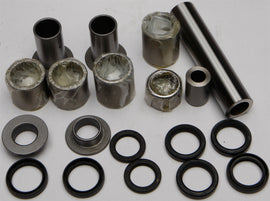 All Balls suspension linkage kit with bearings and seals, including various components for motorcycle suspension maintenance.