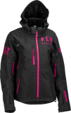 Fly Racing Women'S Carbon Jacket Black/Pink Xl 470-4502X