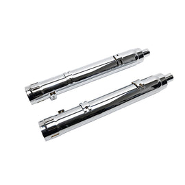 FireBrand Loose Cannon mufflers in chrome for Cheiftain and Challenger 2014 and up, featuring sleek exhaust design
