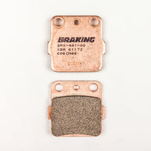 Load image into Gallery viewer, Braking Brand sintered sport brake pad set for effective stopping, shown in a close-up image of the brake pads.