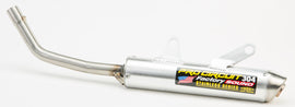 Pro Circuit 304 Silencer exhaust with black finish, showing the sleek cylindrical design and branding details.