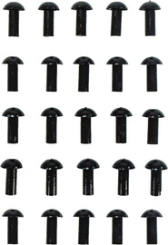 Stop & Go International mushroom plugs package of 25, tools for mushroom cultivation, showing wooden plugs and packaging.