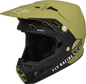 Fly Racing Formula CC Centrum helmet in matte olive green and black, XL size, designed for motorcycle riding safety.