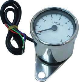 HardDrive Mini 8000 RPM tachometer with white face display showing RPM readings in a close-up view.