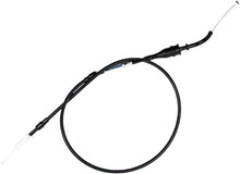 Load image into Gallery viewer, Motion Pro black vinyl throttle cable for motorcycle control lines, featuring durable construction and precise fitting.