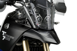 Clear PUIG headlight protector for off-road Yamaha vehicles, offering durable protection for headlights.