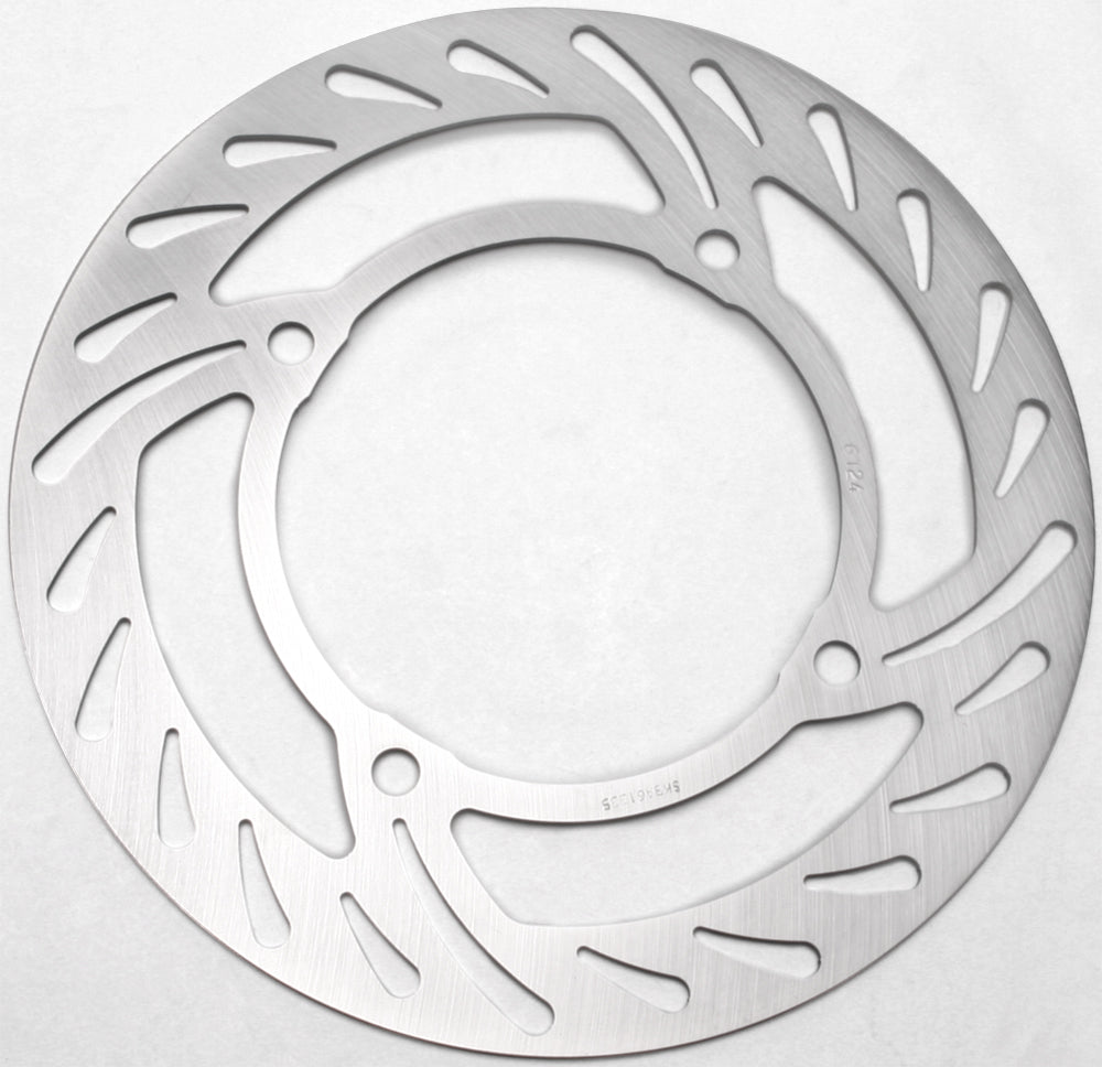 EBC Motorcycle Brakes standard rotor 15-6124 with vented design, made of durable metal for motorcycle braking performance.