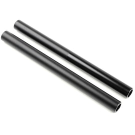 Black ZETA Flight Clip-On clamp with 270mm offset for motorcycle handlebars, replacement part, shown from side view.