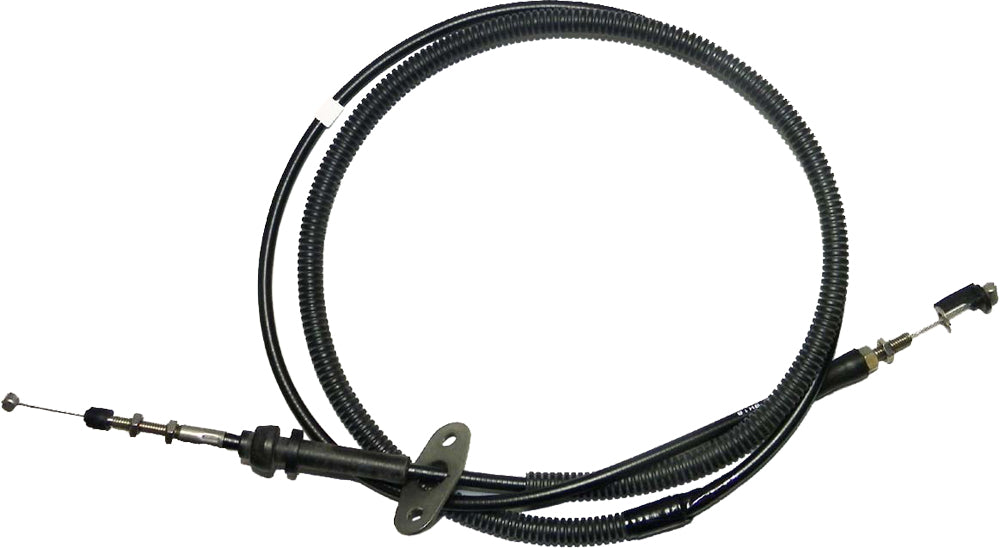 WSM Performance Parts throttle cable for Yamaha 72-20510, hydraulic control line with metal fittings and black protective casing.