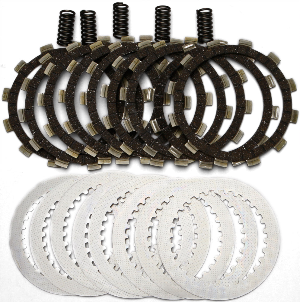 EBC Motorcycle Brakes Dirt Racer Clutch Set DRC227 15-1927, motorcycle clutch components with metal plates and friction materials.