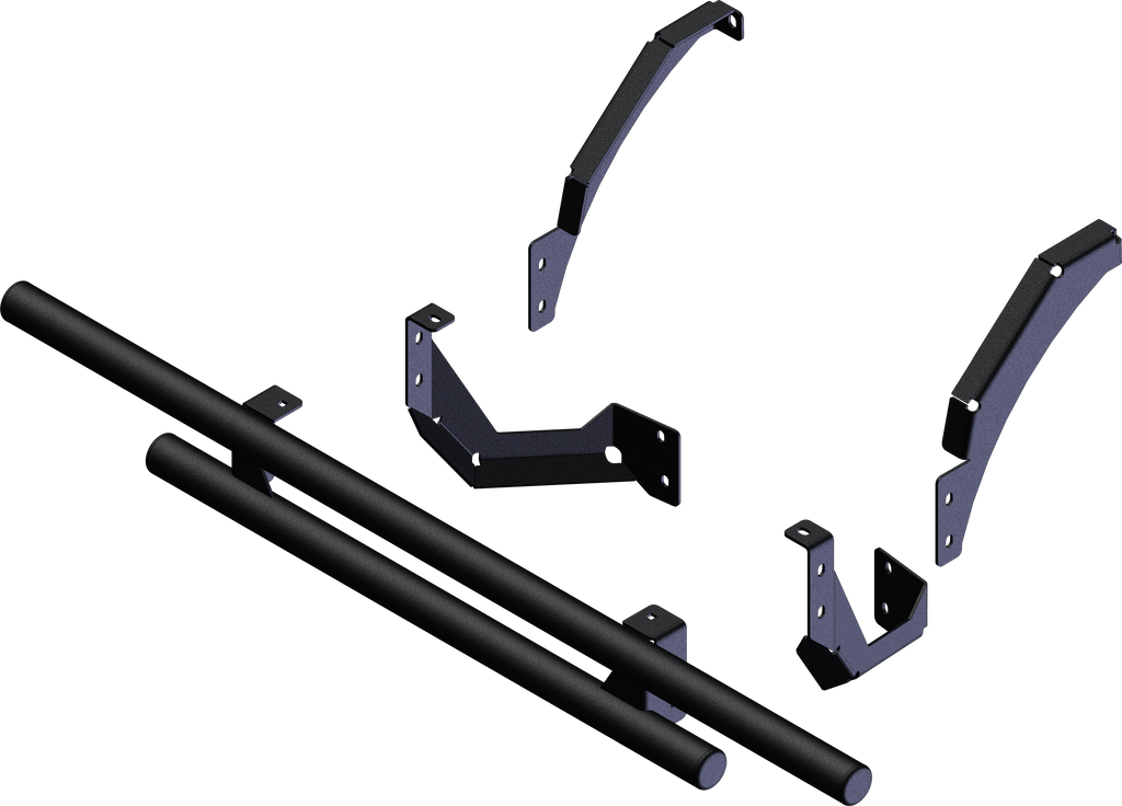 KFI Products Tube Bumper Rear 10-2095 with black metal tubes and mounting brackets for off-road vehicle protection