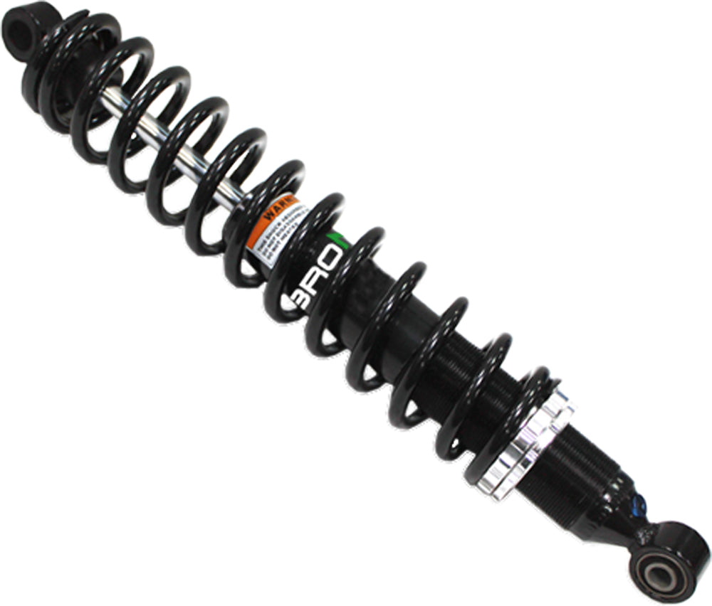 Bronco rear gas shock absorber with metal mounting ends, designed for vehicle suspension, part number 183-04257.