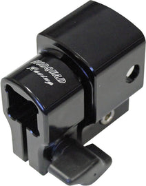 Black ModQuad grab handle with anti-rattle lock for accessories, featuring a sturdy design and secure fit, shown in the image.