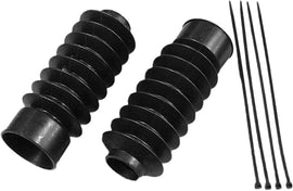 Black HardDrive Fork Boot for 41mm suspension forks, 230mm length, protects fork components and enhances bike durability.
