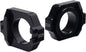 WORKS Axle Blocks Elite Hon Black drive axle blocks, durable black metal with precise fit for vehicle stability.