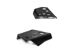 RIVAL POWERSPORTS USA rear A-arm guards made of durable plastic for ATV or dirt bike suspension protection.