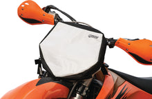 Load image into Gallery viewer, Black Holeshot front number plate bag for luggage, with a compact design and secure strap attachment.