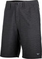 Fly Racing Fly Pilot Shorts in black, size 40, with a close-up view showing the fabric and design details.
