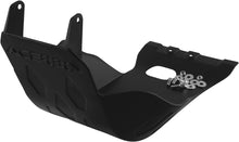 Load image into Gallery viewer, Acerbis black skid plate for off-road motorcycle protection with durable metal construction, mounted on a motorcycle frame.