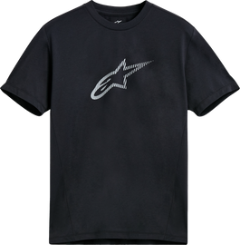 Black Alpine Star Exemption Performance SS Tee with 2X size, featuring the brand logo and casual athletic style.