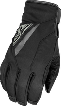 Load image into Gallery viewer, Black Fly Racing Title Long Gloves XS with reinforced palms and adjustable wrist straps, designed for motocross riding.