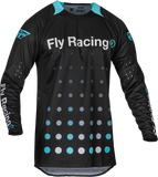 Fly Racing Evolution Dst Se Strobe Jersey Black/Electric Blue Xl 377-124X