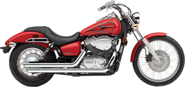Cobra Streetrod Slashdown exhaust for Honda 750 Aero, Phantom, C2 models, featuring chrome finish and dual slashdown tips