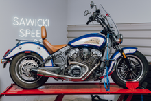 Charger l'image dans la galerie, Indian Scout Mid Length Brushed Ss W/ Blk End Cap