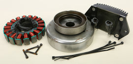 Cycle Electric alternator kit for Harley FLH/FLT 2009-2010, electrical component with wiring and mounting hardware.