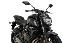 Load image into Gallery viewer, Black PUIG Downforce Side Spoilers for Yamaha 561-20381BK, showcasing sleek aerodynamic body enhancements on a motorcycle.