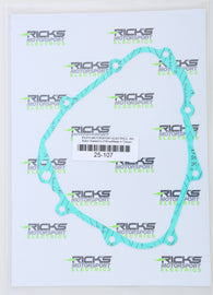 Ricks Motorsport Electric electric stator cover gasket for motorcycle engine, made of durable seal material.