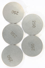 K&L engine valve shims, 2.50mm x 29mm, set of 5, for precise engine valve adjustments