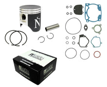 Load image into Gallery viewer, NAMURA Top End Kit with Nikasil cylinder and piston components for KTM 67.44mm standard size, showing engine parts and assembly.