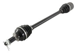 All Balls 8 Ball Extreme Axle Drive component for rear motorcycle suspension, showing the axle's detailed metal construction.