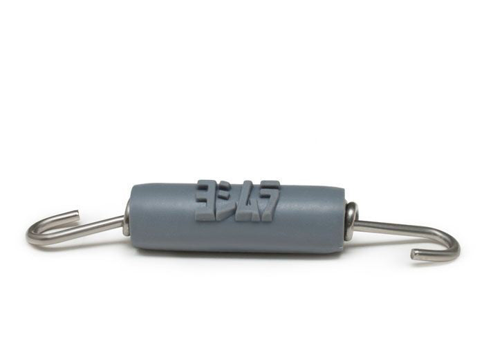 Yoshimura exhaust spring, 3-inch size, for motorcycle exhaust system, shown on a motorcycle exhaust component.