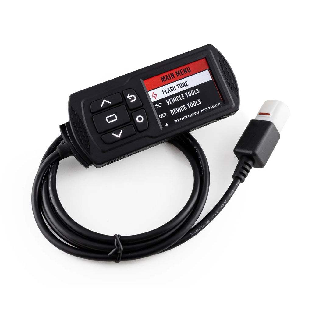 Dynojet Research Power Vision 3 fuel management system for Yamaha motorcycles, shown in the image.