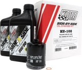 Klotz Oil - Polaris Sxs 2qt Synthetic Oil Change Kit - 842-0173