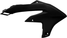 Load image into Gallery viewer, Polisport Plastics black radiator scoops for Yamaha 64-849843, body parts designed for motorcycle cooling system.