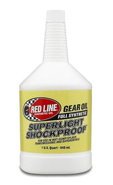 Red Line Oil Redline SL S/P Gear Oil 1 Qt bottle, with label showing product details and red cap, in case packaging