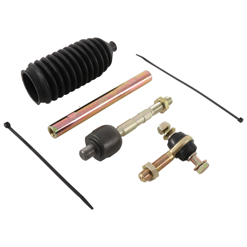 All Balls suspension tie rod end kit 251-1080L with metal components and rubber boots for vehicle steering system repair