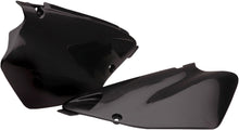Load image into Gallery viewer, Black Acerbis side panels for motorcycle, featuring the Acerbis logo and sleek design, installed on a bike.