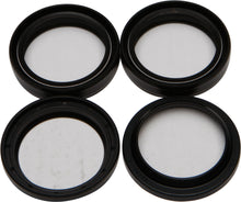 Load image into Gallery viewer, All Balls suspension fork and dust seal wiper kit with black rubber seals and metal components, designed for motorcycle forks.