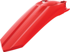 Red Polisport Plastics rear fender for Honda CRF250 motorcycle, part number 64-5716, designed for durability and style.