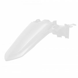 Polisport Plastics off-road rear fender in white, model 64-91694, designed for dirt bikes and motocross vehicles.