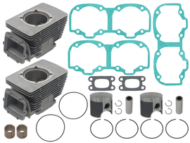 SP1 engine top end kit S-D 541-90307K with engine components, including cylinder head and gasket, on a white background.