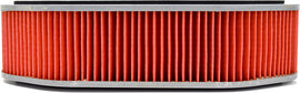 Emgo air filter 78-9340 with a cylindrical shape and pleated design for motorcycle or vehicle air intake filtration.