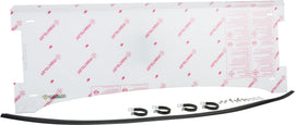 Open Trail Open Trail Half Windshield 457-0112, motorcycle windscreen showing clear, curved design with mounting brackets.