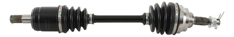 All Balls heavy-duty front axle with six ball bearings, durable metal construction, and detailed components.
