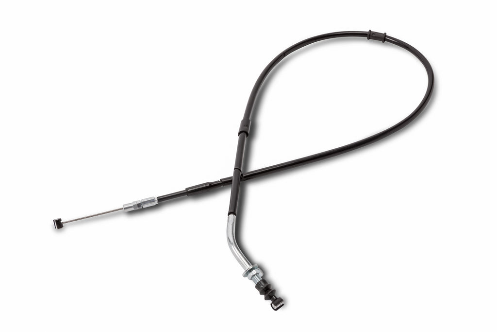 Motion Pro clutch cable for Yamaha bikes, showing the durable cable with fittings and protective outer sheath.