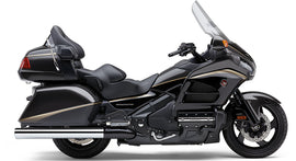 Cobra Tri-Flo Slip-On Chrome Exhaust for Honda Gold Wing F6B, featuring polished chrome finish and sleek design.